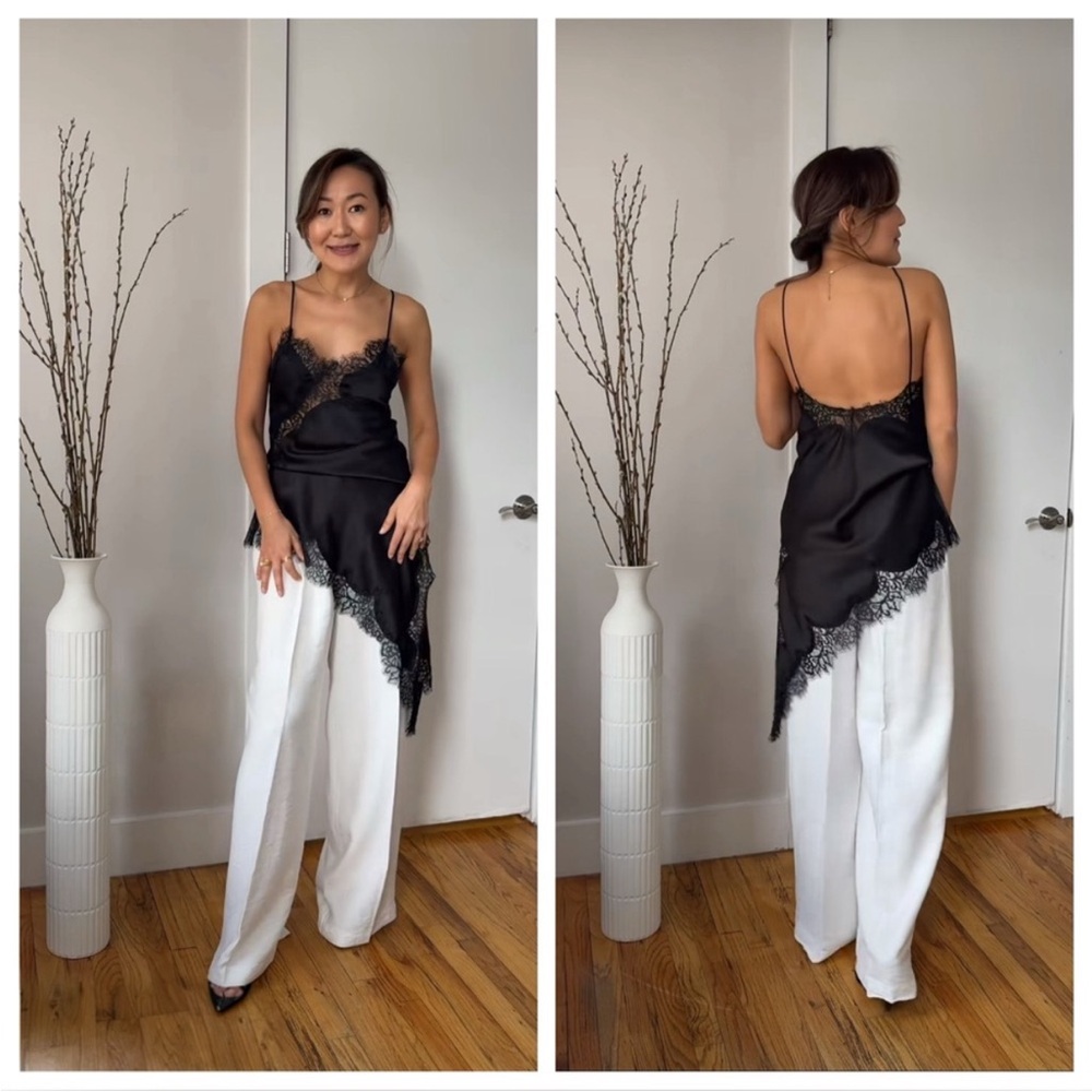ZARA NWT ZW Collection Asymmetric Lace Dress - Picture 3 of 15